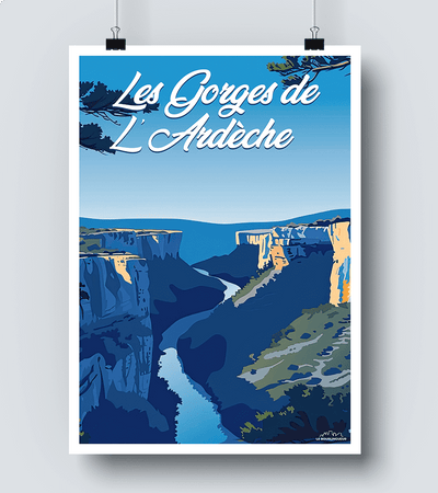 Affiche Gorges de l Ardèche