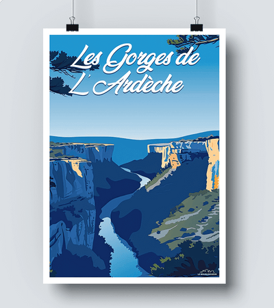Affiche Gorges de l'Ardèche