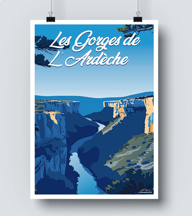 Affiche Gorges de l'Ardèche