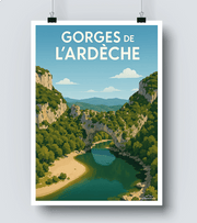 Affiche Gorges de l Ardèche