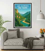 poster vintage Les Gorges du Tarn