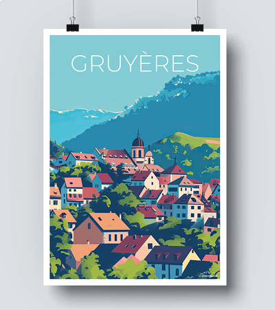 Affiche Gruyères