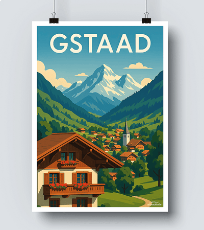 Affiche Gstaad