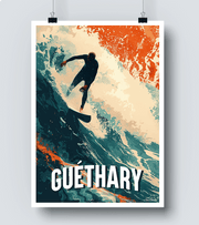 Affiche Surf Guéthary