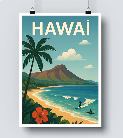 Affiche Hawaï