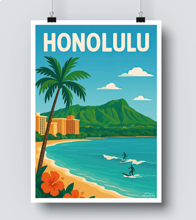 Affiche Honolulu