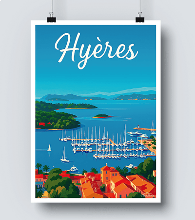 Affiche Vintage Hyères