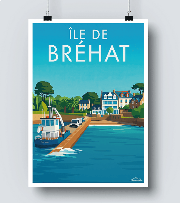 Affiche vintage Île de Bréhat
