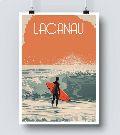 Affiche Surf Lacanau