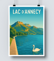 Affiche Lac Annecy