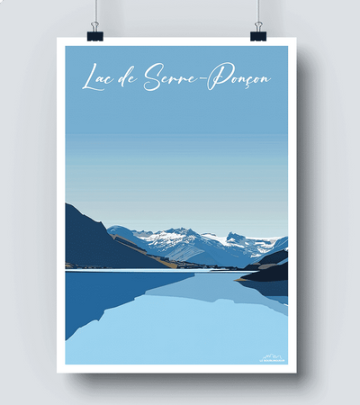 Affiche Lac de Serre-Ponçon