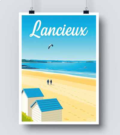 Affiche plage de Lancieux