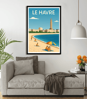 poster Le Havre plage