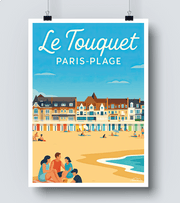 Affiche Vintage Le Touquet-Paris-Plage