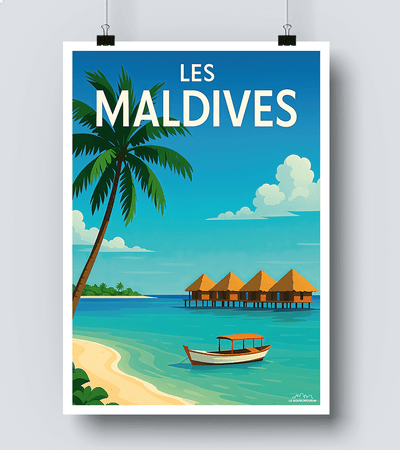 Affiche Les Maldives