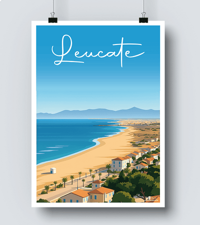 Affiche ville de Leucate