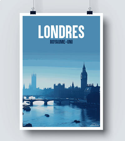 Affiche Londres vintage