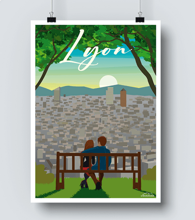 Affiche Panorama de Lyon
