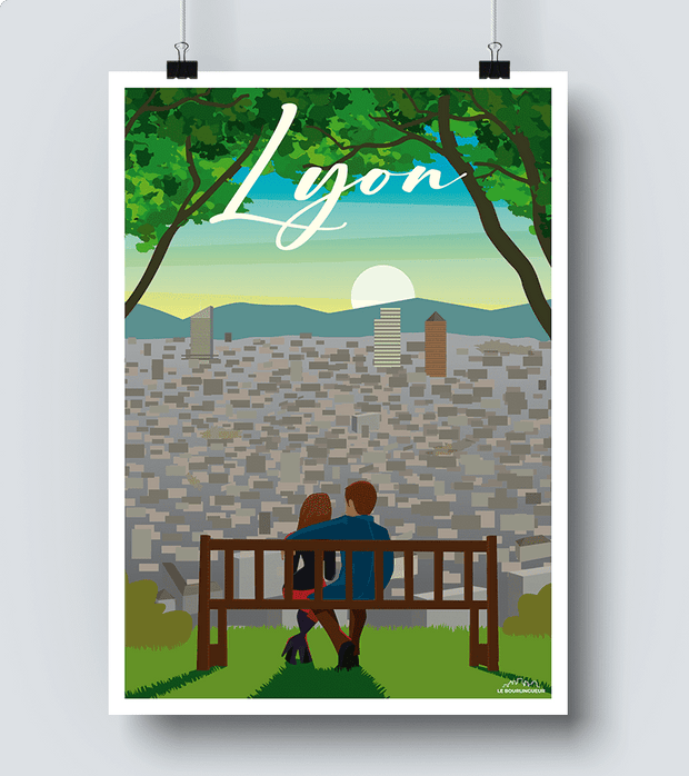 Affiche Panorama de Lyon