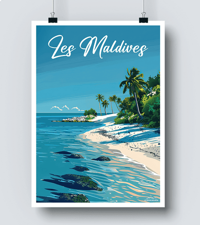 Affiche Les Maldives