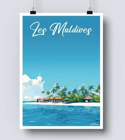 Affiche Les Maldives