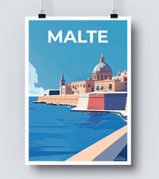 Affiche Malte - La Valette