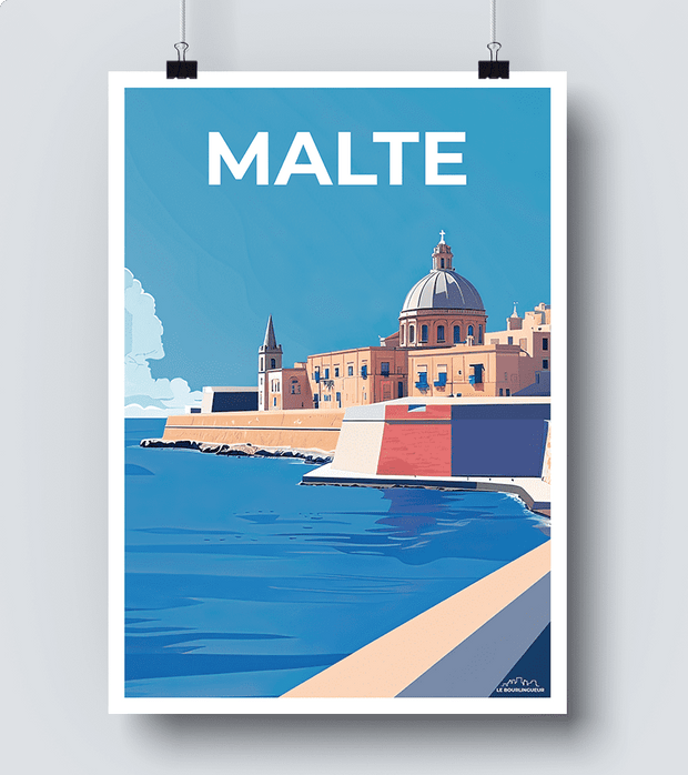 Affiche Malte - La Valette