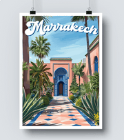 Affiche Jardin Majorelle Marrakech