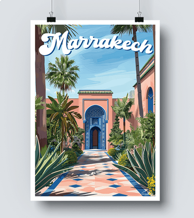 Affiche Jardin Majorelle Marrakech