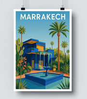 Affiche Jardin Majorelle Marrakech