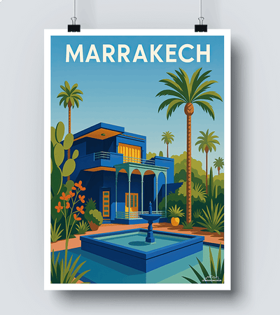 Affiche Jardin Majorelle Marrakech