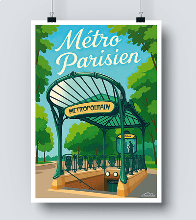 Affiche Métro Parisien