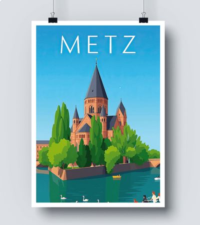 Affiche ville de Metz