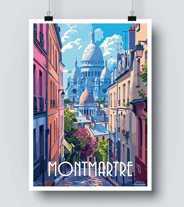 Affiche Montmartre - Sacré-Cœur à Paris