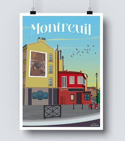 Affiche vintage Montreuil