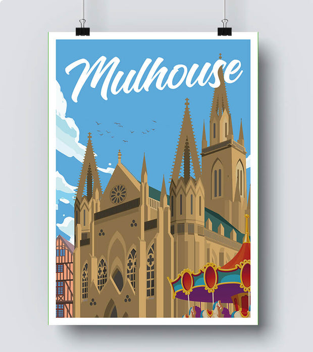 Affiche Cathédrale de Mulhouse