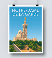 Affiche Marseille - Notre Dame de la Garde