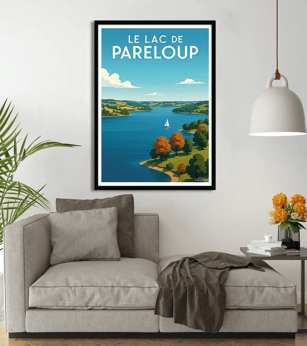 poster Lac de Pareloup