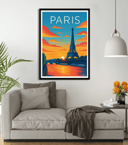 Affiche vintage La Tour Eiffel