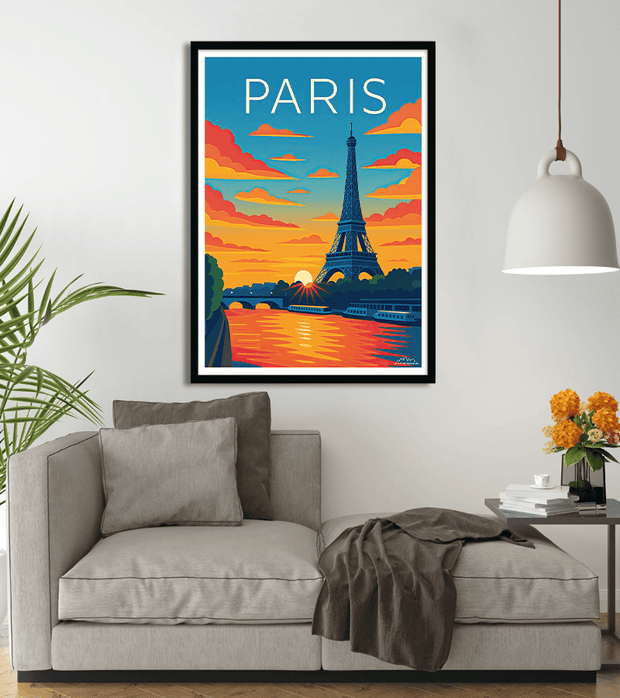 Affiche vintage La Tour Eiffel