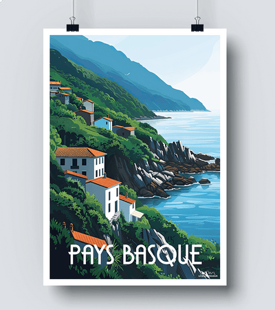Affiche vintage Pays Basque