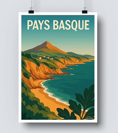 Affiche vintage Pays Basque