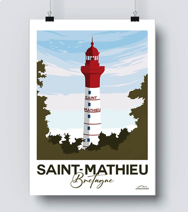 Affiche Phare de Saint Mathieu