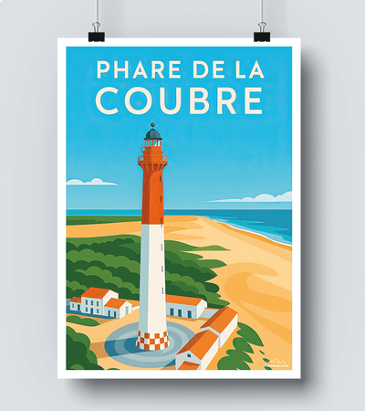 Affiche Phare de la Coubre - la Tremblade