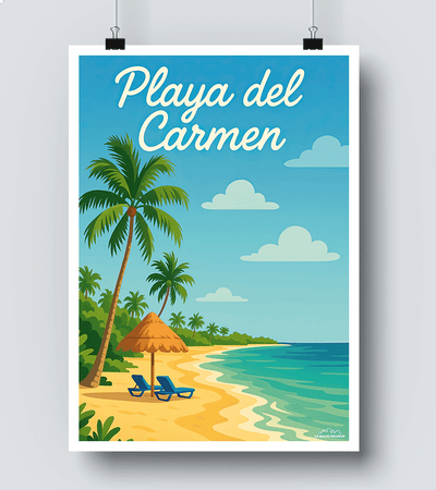 Affiche Playa Del Carmen