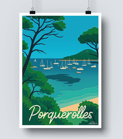 Affiche Île de Porquerolles