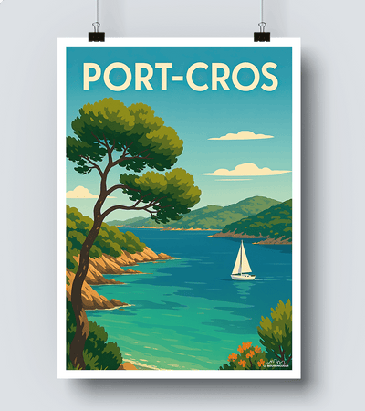 Affiche Port Cros