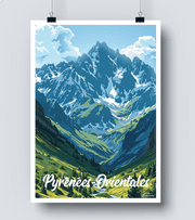 Affiche Pyrénées Orientales