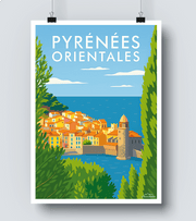 Affiche Pyrénées Orientales