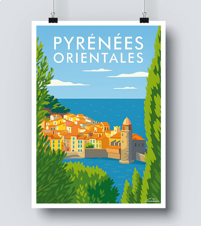 Affiche Pyrénées Orientales